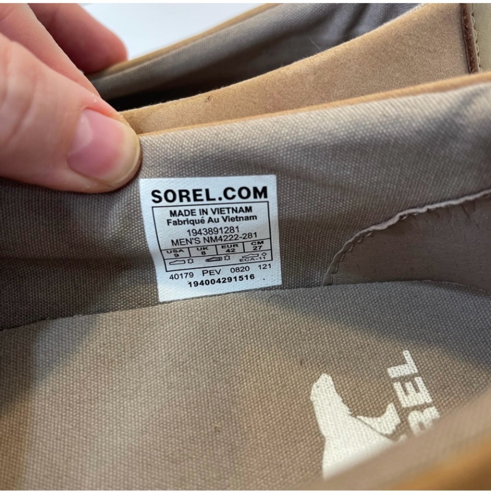 SOREL MENS CARIBOU WATERPROOF SLIP ON SNEAKER SIZE 9 - Picture 5 of 10